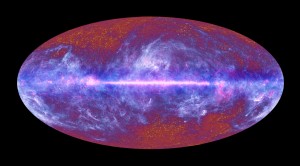 The Planck one-year all-sky survey (Quelle: ESA/ LFI & HFI Consortia)