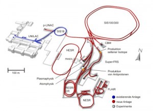 Facility for Antiproton and Ion Research (FAIR), Bild: GSI Helmholtzzentrum für Schwerionenforschung