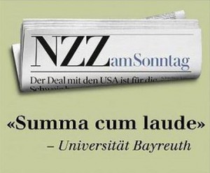 NZZ Werbeanzeige