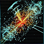 Simulation des hypothetischen Zerfalls eines Higgs-Teilchens, CMS/CERN