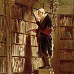 Carl Spitzweg, Der Bücherwurm, um 1850