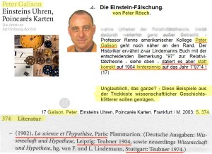 Peter Rösch, Nachbetrachtung: Peter Galison