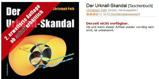 Christoph Poth: „Der Urknall-Skandal“ bei amazon.de, 25.07.2014